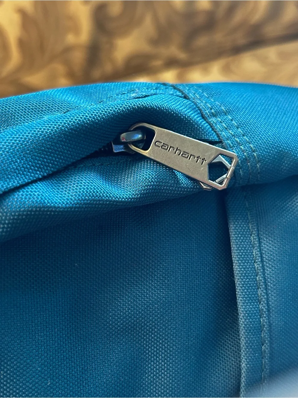 Carhartt Mini Backpack Teal Blue Water-Repellent  Zipper Pouch Adjustable Straps